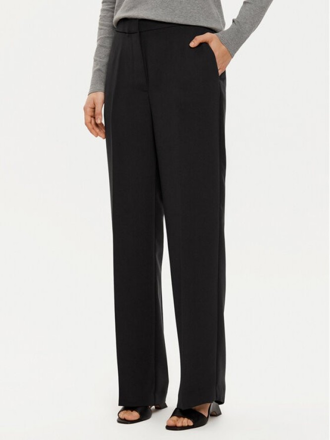 Tommy Hilfiger Spodnie materiałowe WW0WW45445 Czarny Regular Fit