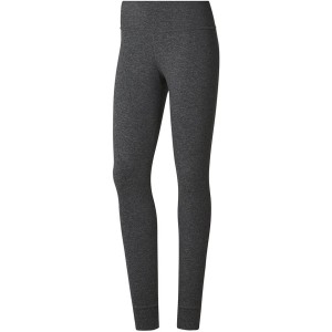 Legginsy damskie Reebok Lux Tight, szare, high-waist, długi krój
