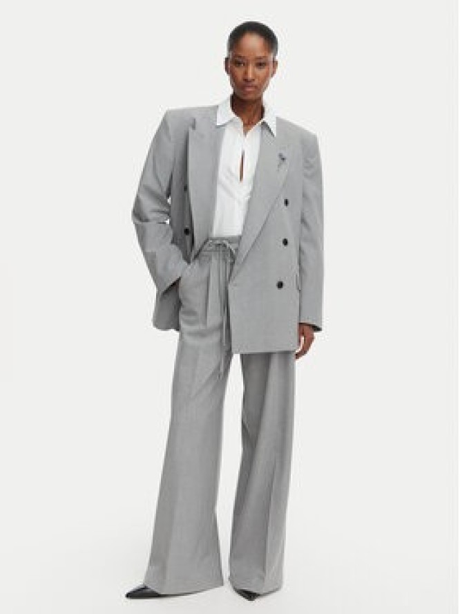 HUGO Marynarka Antegi 50554018 Szary Relaxed Fit