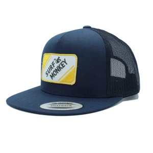 Czapka typu trucker zpłaskim /Dla dorosłych /Rozmiar uniwersalny(niebieskożółty)
