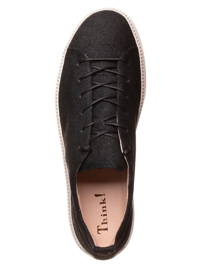 Think! Skórzane sneakersy w kolorze czarnym rozmiar: 40