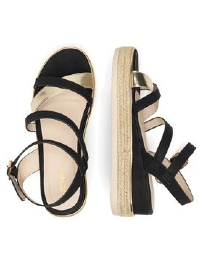 JENNY Espadryle LB-P1092-YLD Czarny