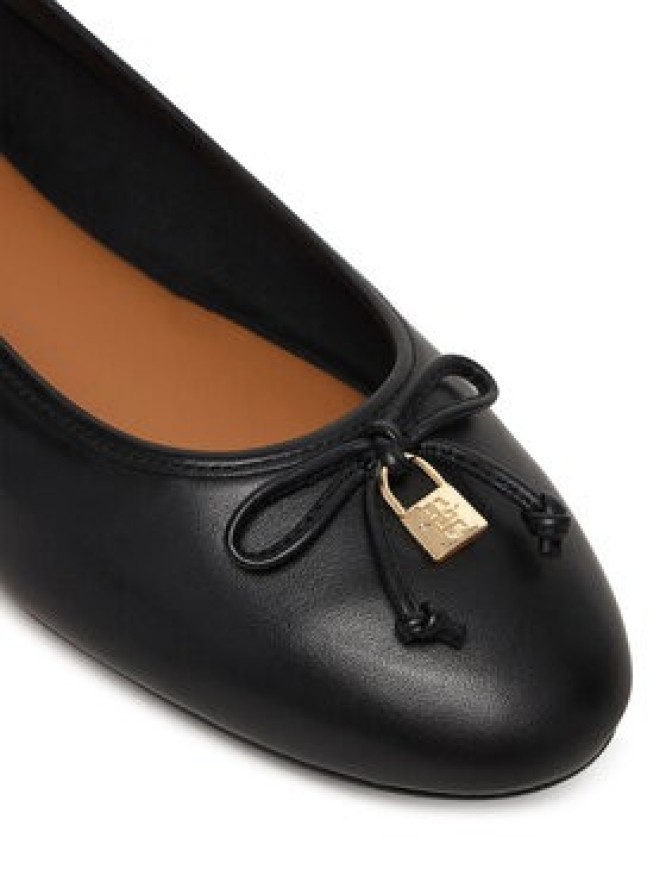 Tommy Hilfiger Baleriny Smooth Lthr Ballet FW0FW09006 Czarny