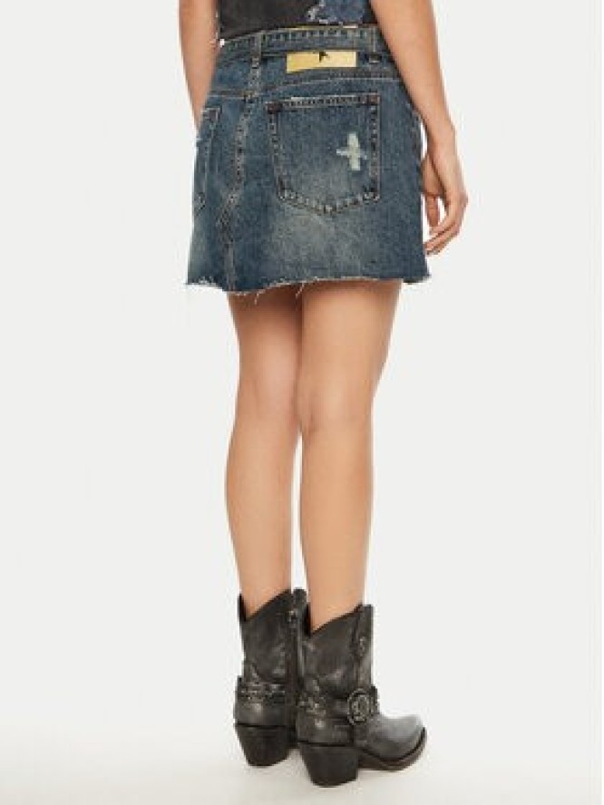 One Teaspoon Spódnica mini 26681 Granatowy Regular Fit