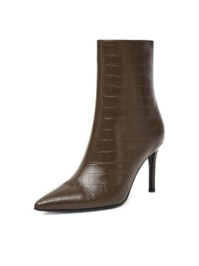 Eva Minge Botki EO-DEMI-GLC6303-6-320 Brązowy