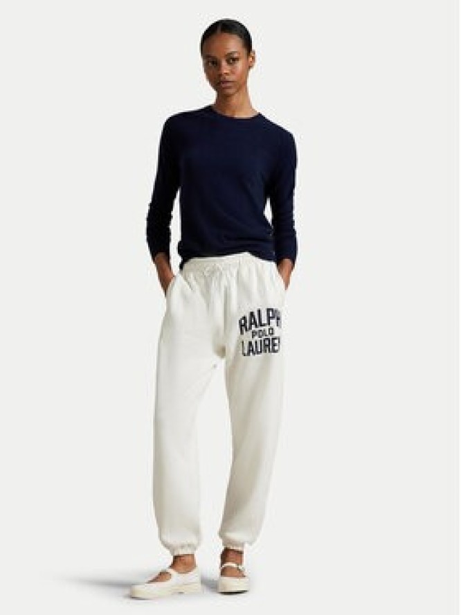 Polo Ralph Lauren Spodnie dresowe 211971758002 Biały Tapered Fit