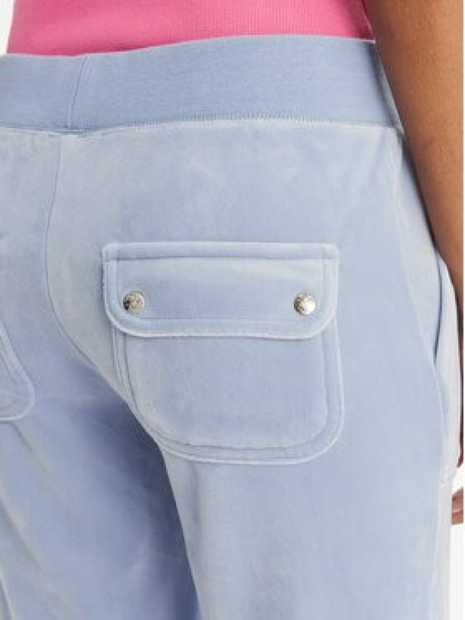 Juicy Couture Spodnie dresowe Layla JCSEBJ001 Błękitny Flared Leg