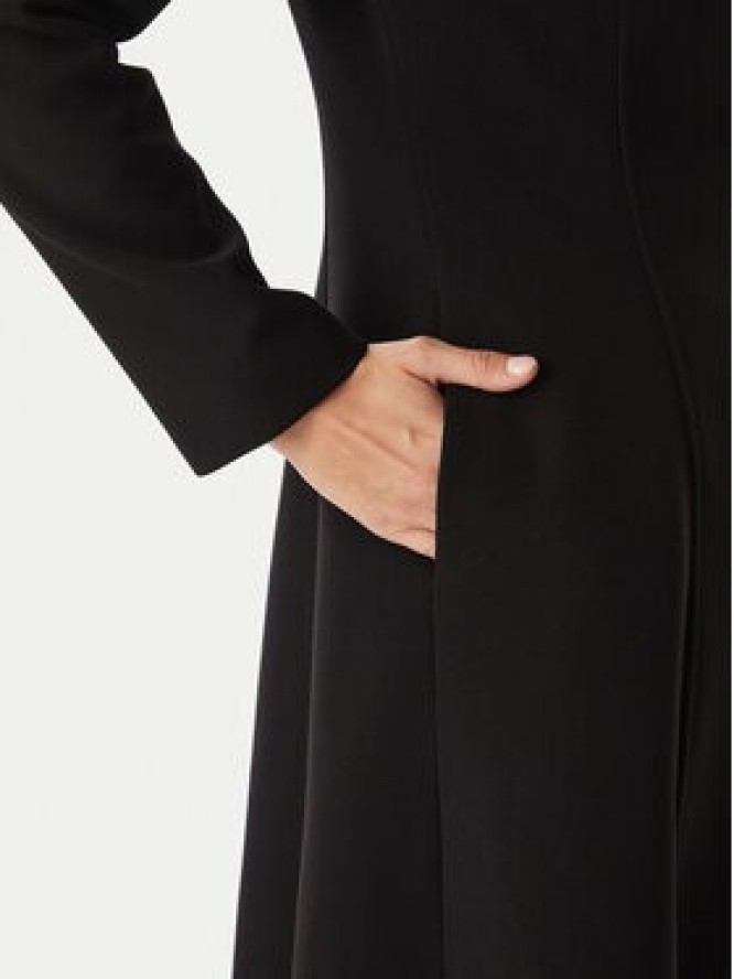 Rinascimento Płaszcz przejściowy CFC0127999003 Czarny Slim Fit