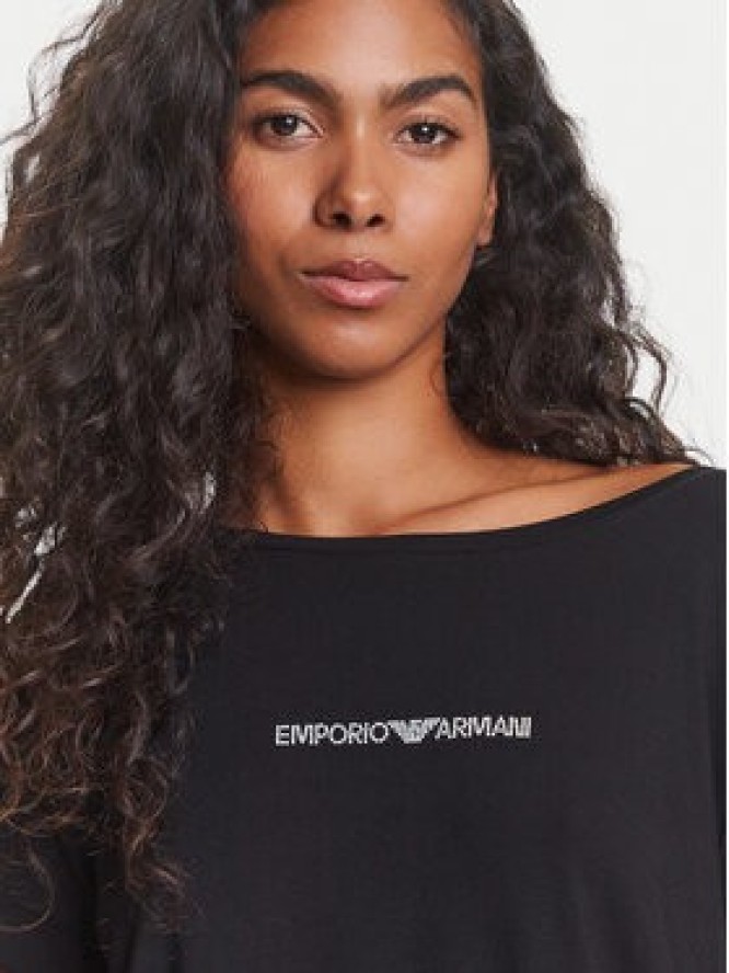 Emporio Armani T-Shirt EW000780 AF12192 UC001 Czarny Regular Fit