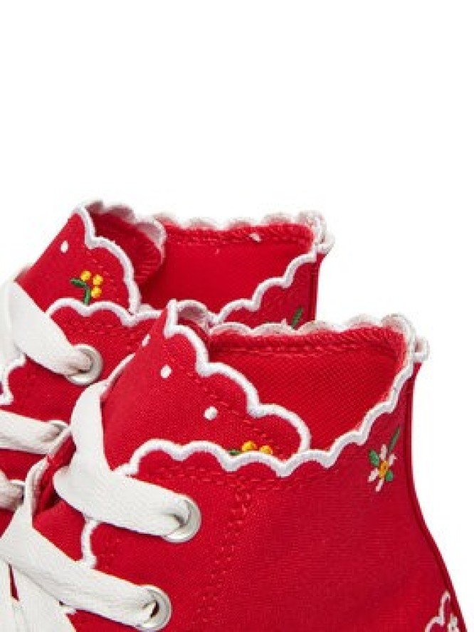 Converse Trampki Chuck Taylor All Star Embroidered Flowers A13518C Czerwony