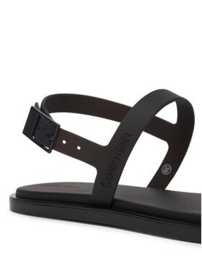 Calvin Klein Sandały Jelly Sandal Sling Mat Tran Tpu HW0HW02969 Czarny