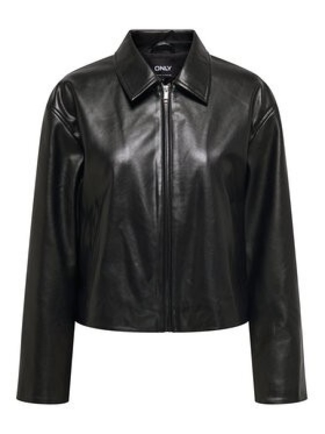 ONLY Kurtka z imitacji skóry Nicki 15356871 Czarny Regular Fit