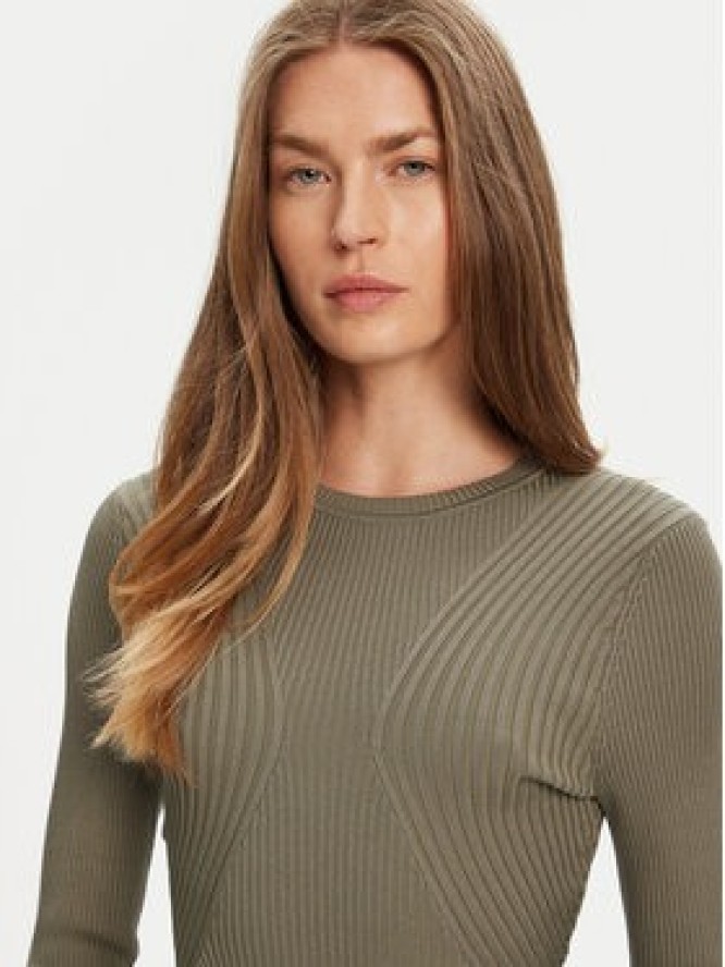 Guess Sweter W5YR08 Z0040 Zielony Regular Fit