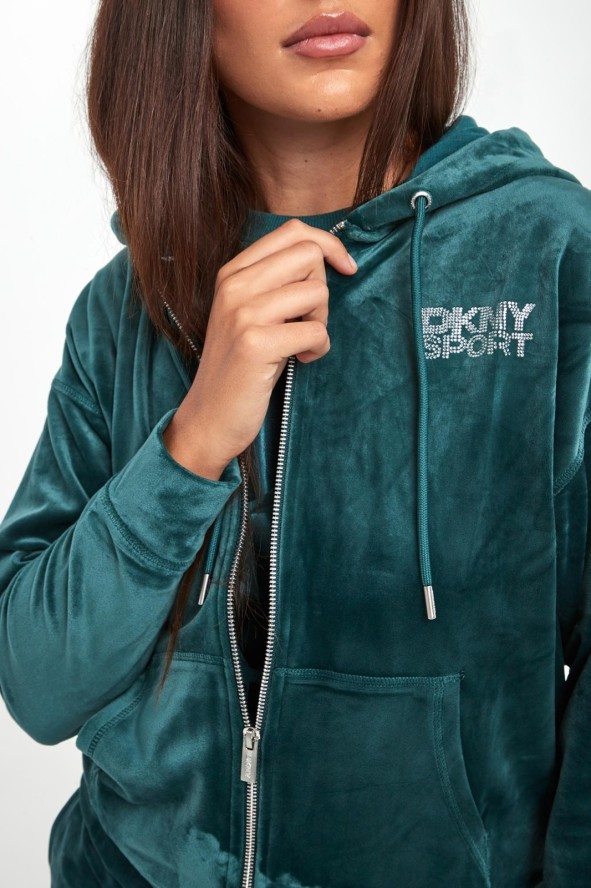 Bluza damska welurowa DKNY