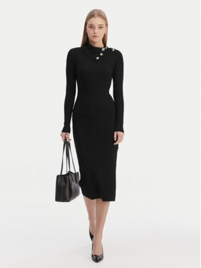 Guess Sukienka dzianinowa W6RK01 Z2YJ2 Czarny Regular Fit
