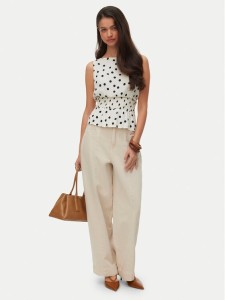Vero Moda Bluzka Elisa 10347963 Biały Loose Fit