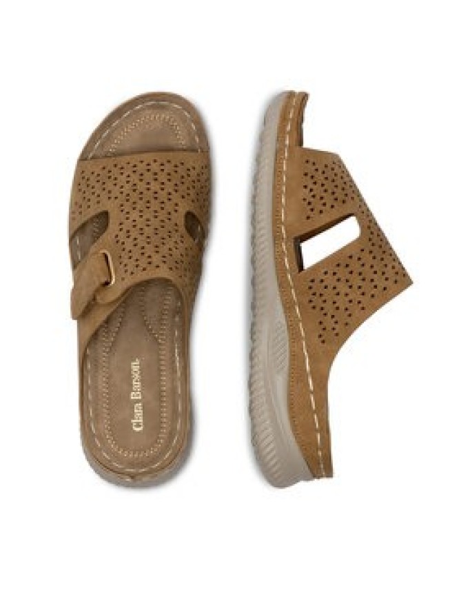 Clara Barson Klapki WYL05010-17 Beżowy