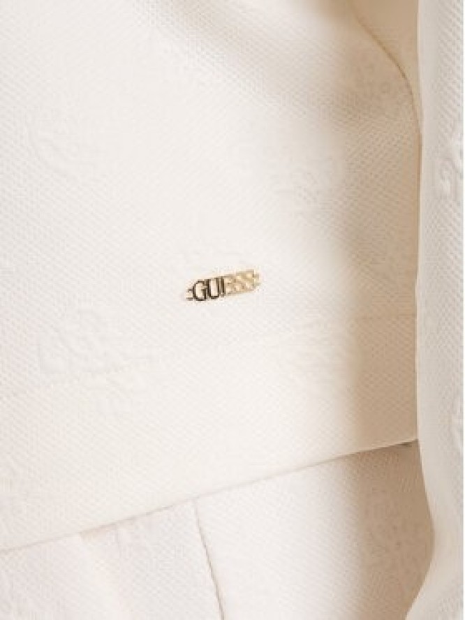 Guess Bluza V5YQ04 KBSL2 Écru Regular Fit