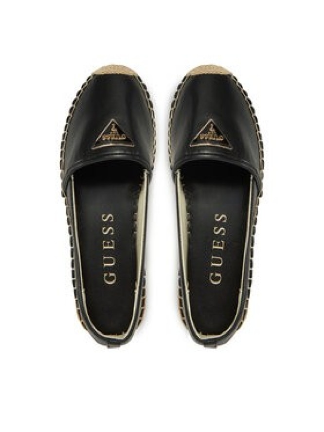 Guess Espadryle FLJLND LEA14 Czarny