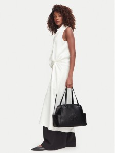 Calvin Klein Torebka Pockets Monologo Tote LV04F3689G Czarny