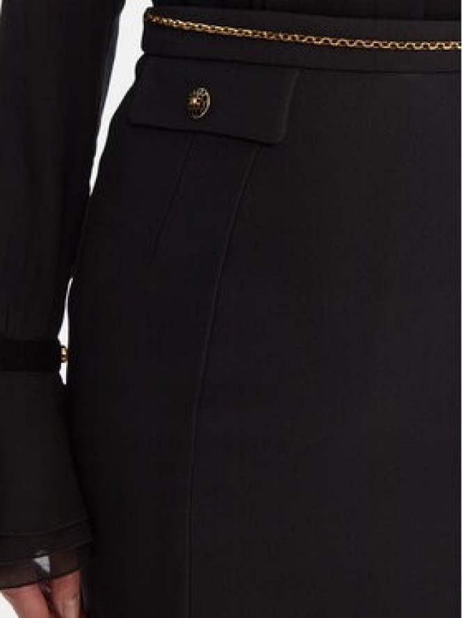 Elisabetta Franchi Spódnica mini GO-148-57E2-V380 Czarny Regular Fit