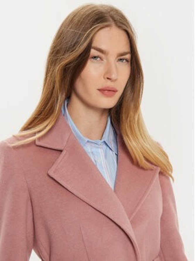 MAX&Co. Płaszcz wełniany 2426016134200 Różowy Regular Fit