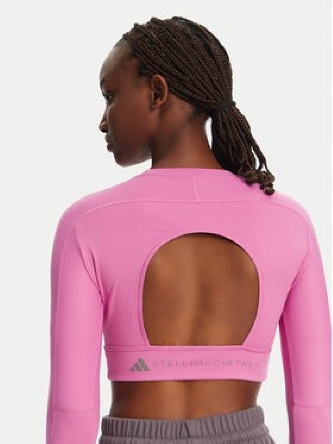 adidas by Stella McCartney Koszulka techniczna TrueStrength JJ1644 Różowy Slim Fit