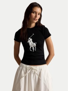 Polo Ralph Lauren T-Shirt 211A96259003 Czarny Slim Fit