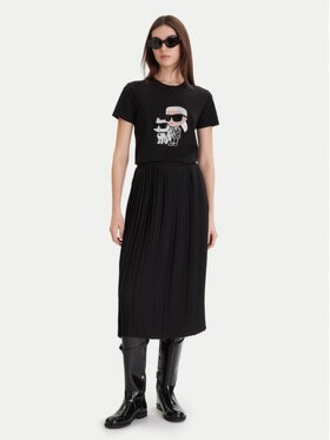 KARL LAGERFELD T-Shirt A1W17131 Czarny Regular Fit