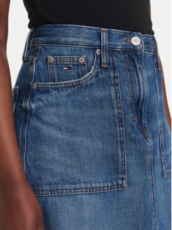 Tommy Jeans Spódnica jeansowa Claire DW0DW21070 Granatowy Regular Fit