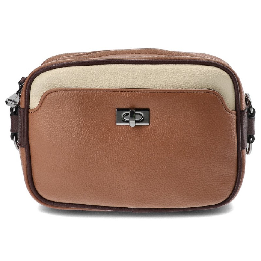 Brązowa Stylowa Torebka Damska Na Ramię Hispanitas