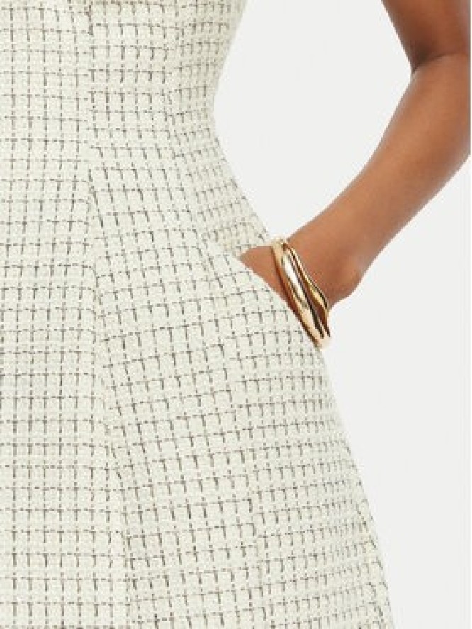 Bardot Sukienka koktajlowa Florine 60134DB Écru Slim Fit