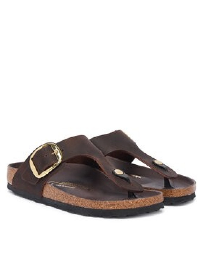 Birkenstock Japonki Gizeh Big Buckle 1033002 Brązowy ciemny