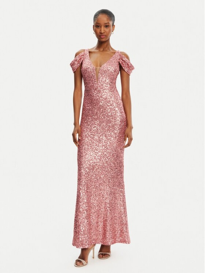 Rinascimento Sukienka wieczorowa CFC0122589003 Różowy Regular Fit