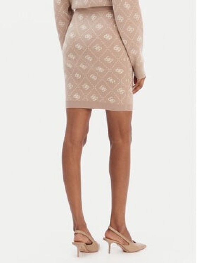Guess Spódnica ołówkowa W4BD0S Z3JD2 Beżowy Regular Fit