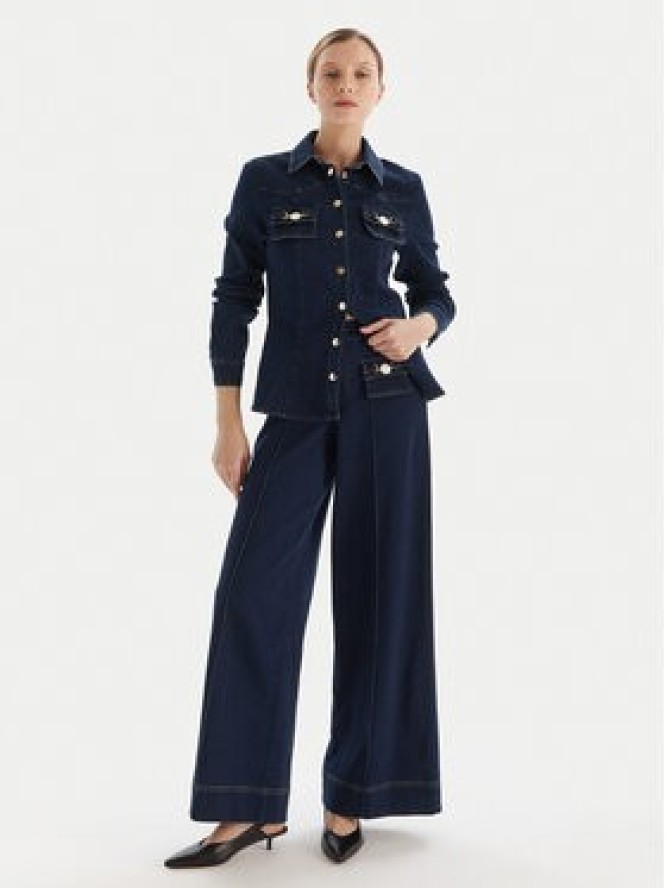 Fracomina Jeansy FS25WV3004W78201 Granatowy Wide Leg