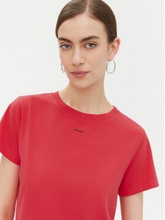 PINKO T-Shirt 100373 A228 Czerwony Regular Fit