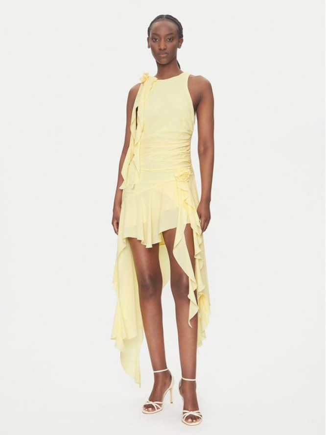 Bardot Sukienka koktajlowa 59046DB Żółty Regular Fit