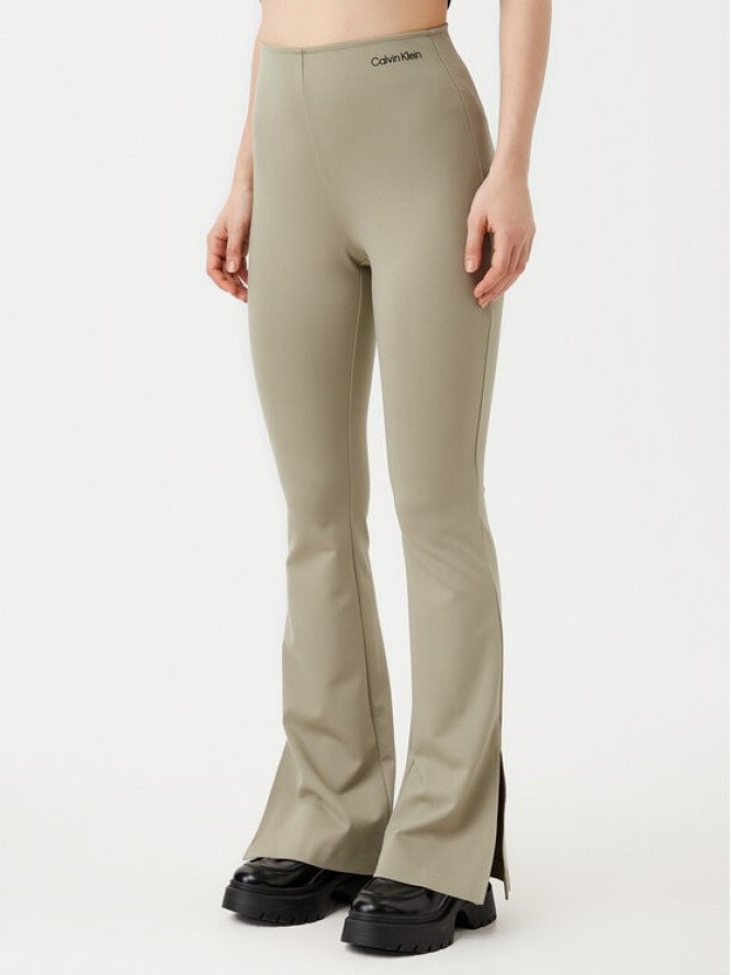 Calvin Klein Jeans Legginsy Milano J20J225089 Zielony Slim Fit