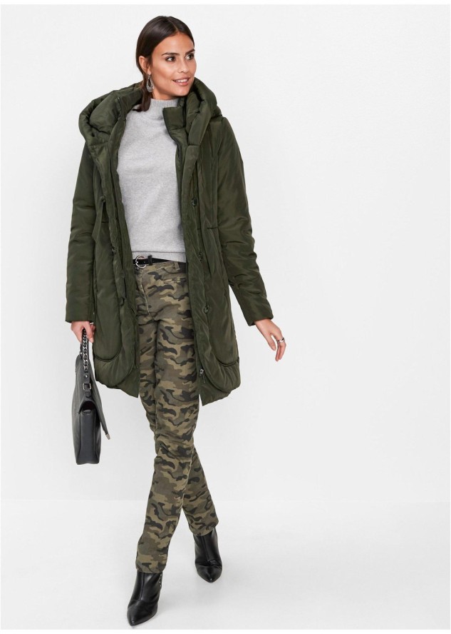 Krótki płaszcz pikowany