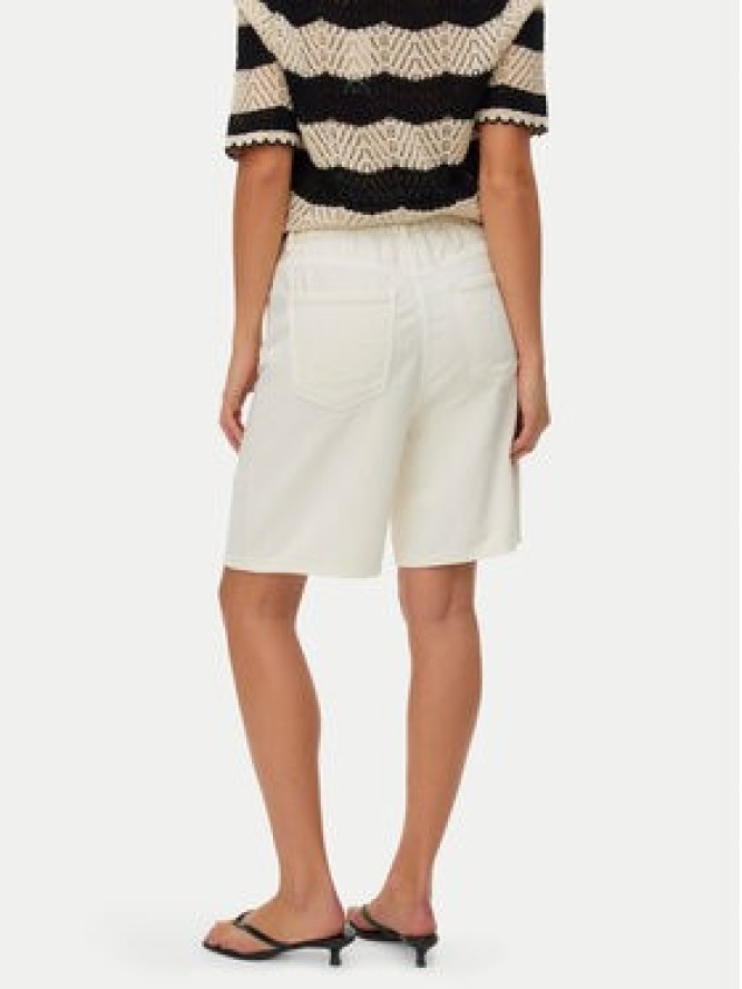 Vero Moda Szorty jeansowe Villa 10326196 Beżowy Regular Fit