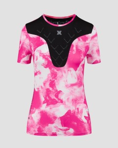 Koszulka biegowa damska X-Bionic Corefusion Run Shirt czarno-różowa