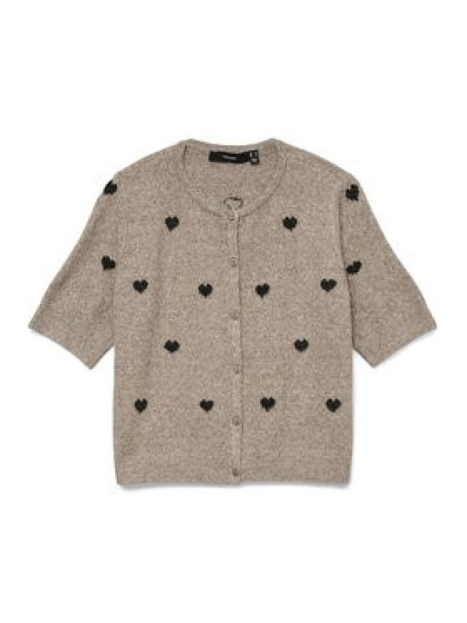 Vero Moda Kardigan Doffy 10330795 Beżowy Regular Fit