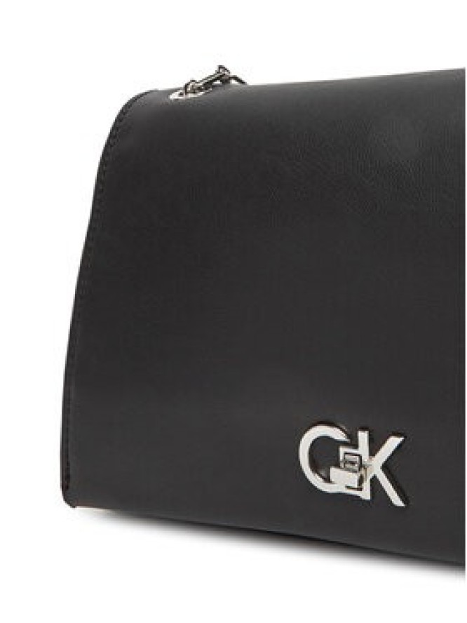 Calvin Klein Torebka Re-Lock Medium Chain LV04F3104G Czarny