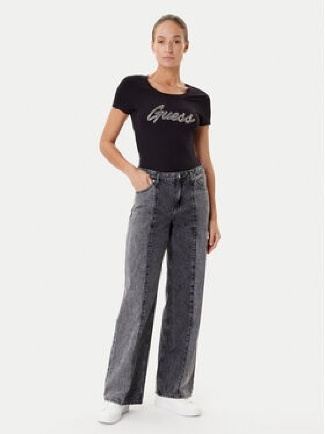 Guess T-Shirt W5YI16 J1314 Czarny Regular Fit