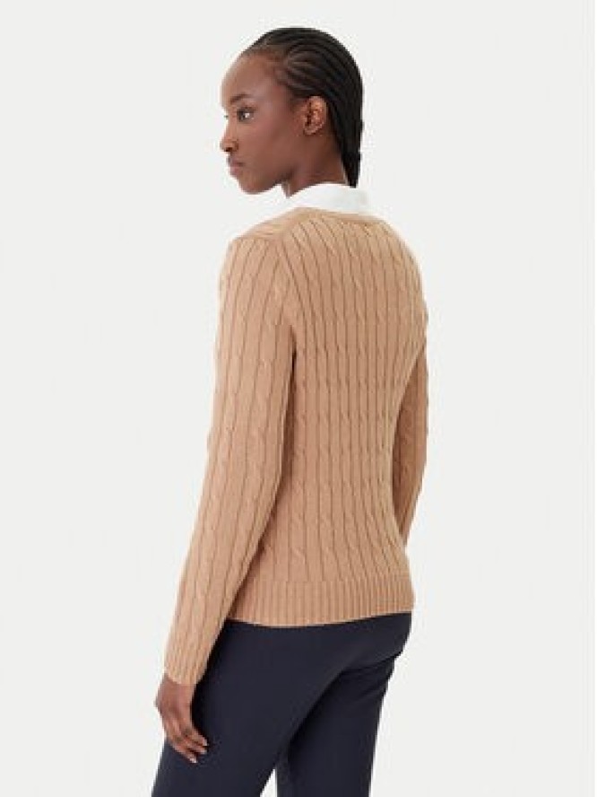 Polo Ralph Lauren Sweter 211B16797001 Beżowy Slim Fit