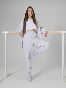 4F Spodnie dresowe joggery damskie - szare XS