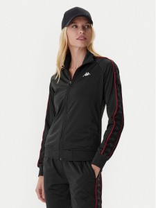 Kappa Bluza 301PSC0 Czarny Slim Fit