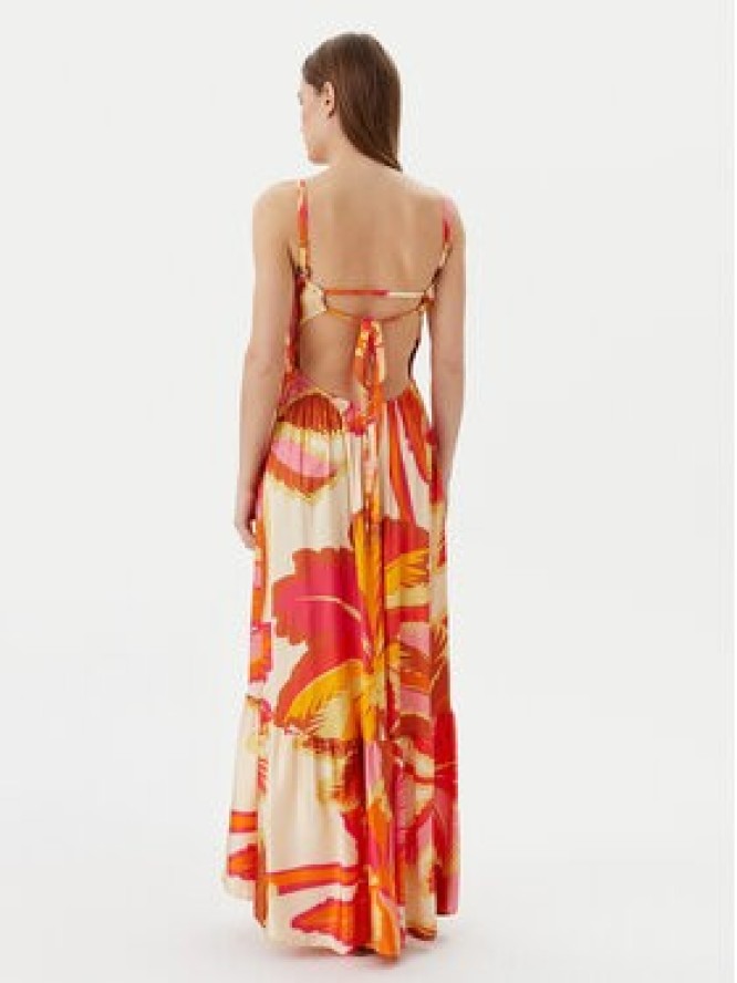 Maaji Sukienka letnia Jungle Palm Lavinia PT2707CLD001 Pomarańczowy Regular Fit