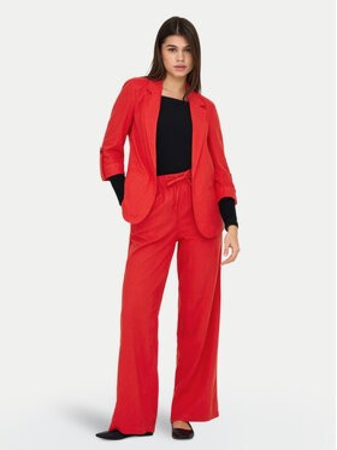 ONLY Marynarka Caro 15312199 Czerwony Loose Fit